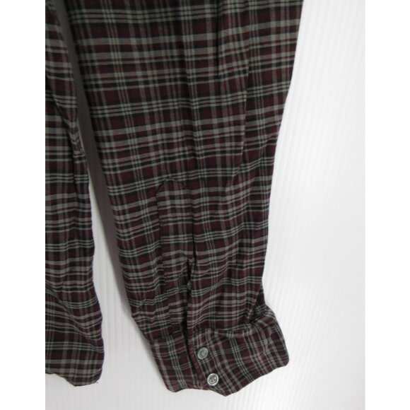 John Varvatos Shirt XL Button Down Plaid Classic Preppy Casual Cotton - Picture 3 of 11